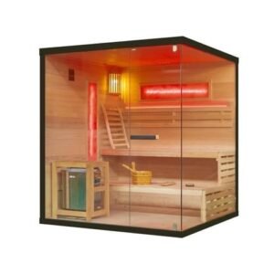 Alternative view of Espacio de bienestar para tu hogar: sauna finlandesa con diseño elegante y beneficios terapéuticos, con luz LED