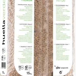 Alternative view of Palets de pellets Huella Verde de 15 kg de 77 sacos   pack de 14 palets